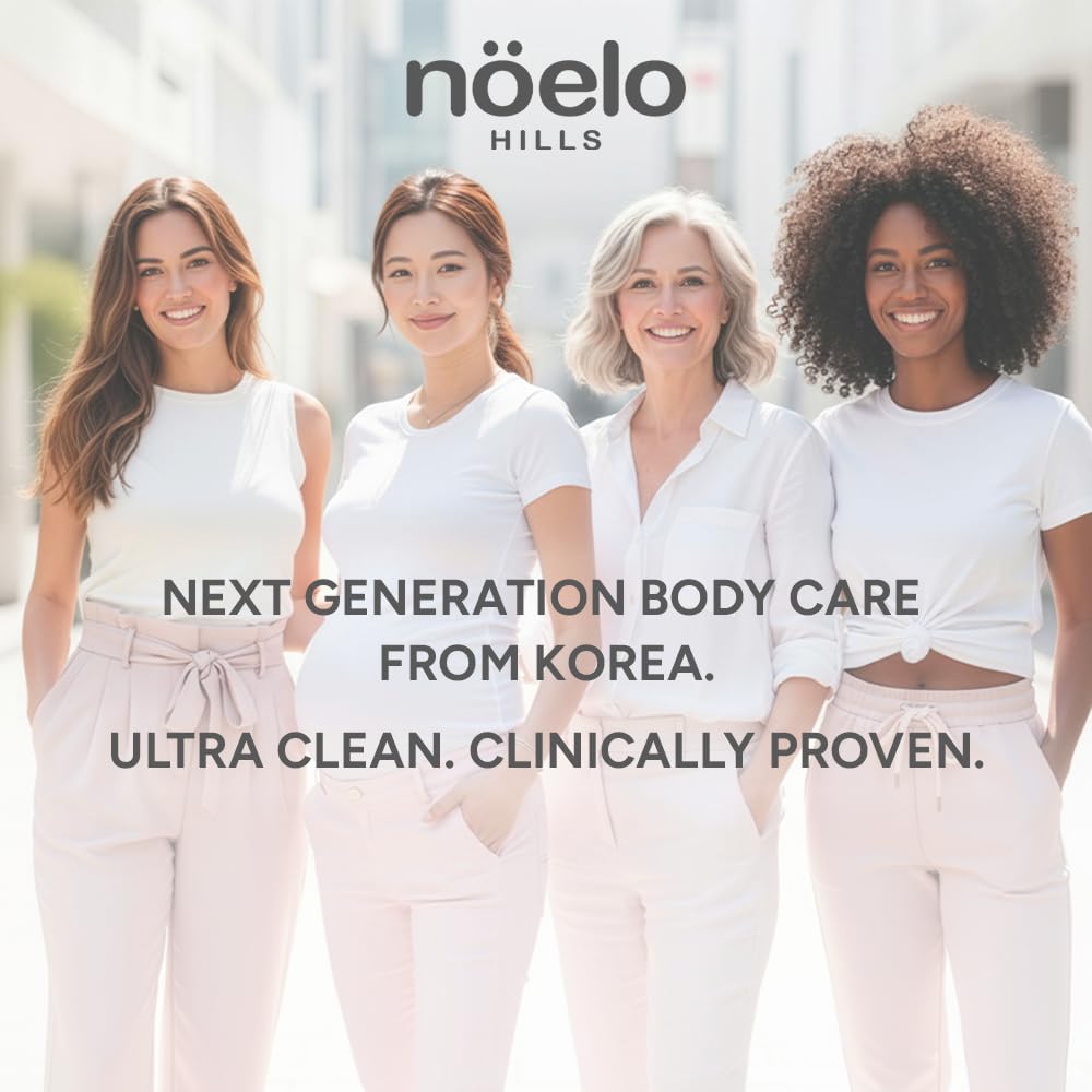 Noelo Hills Advanced Stretch Mark Cream for Pregnancy, Weight Gain, Growth Spurts - Pregnancy-Safe - Korean Skincare - Clinically Proven - Ultra Clean Ingredients - Fragrance Free - Vegan - 6.76 fl oz