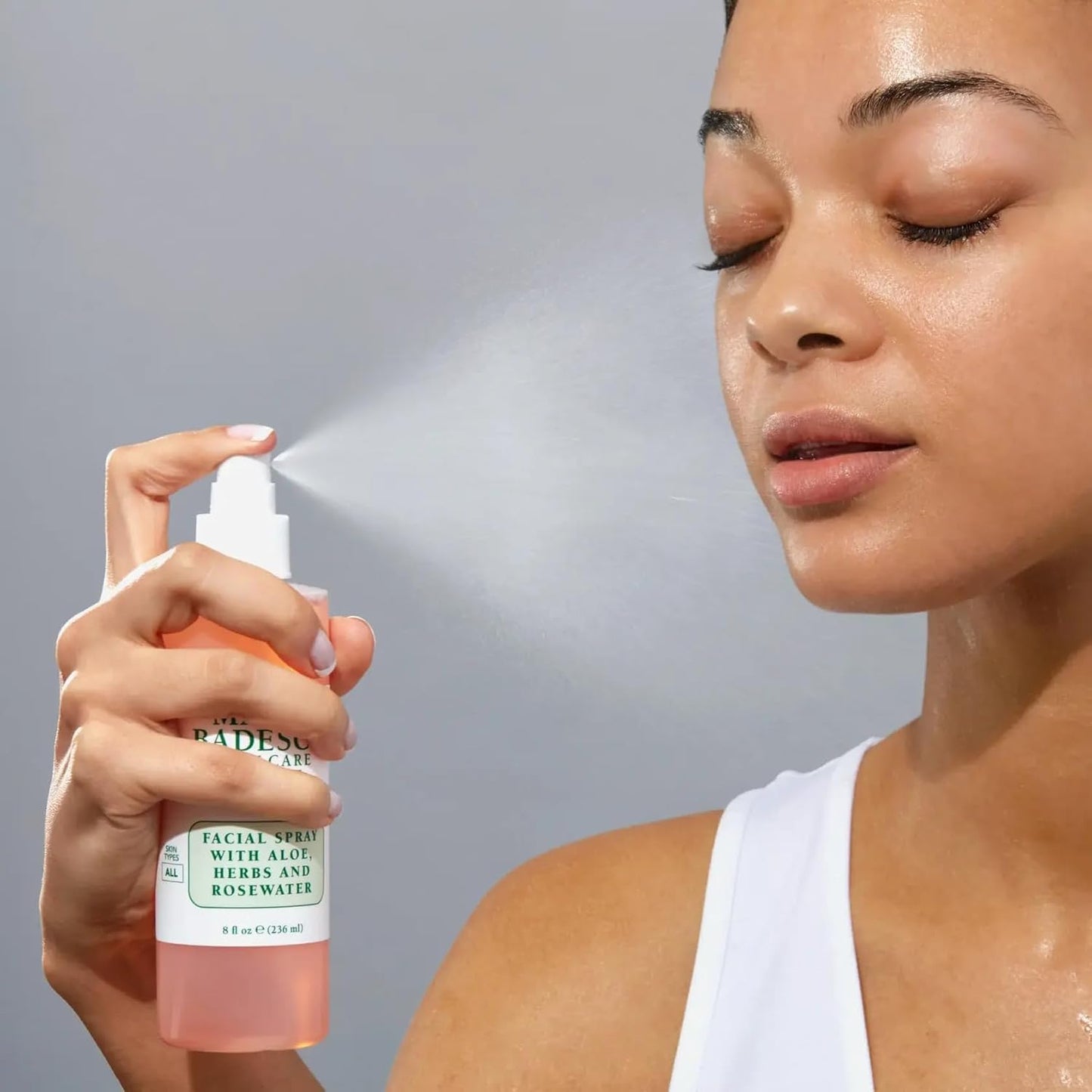 Hydrating Facial Spray with Aloe, Rose Water & Chamomile - Lavender Duo Mist for All Skin Types
