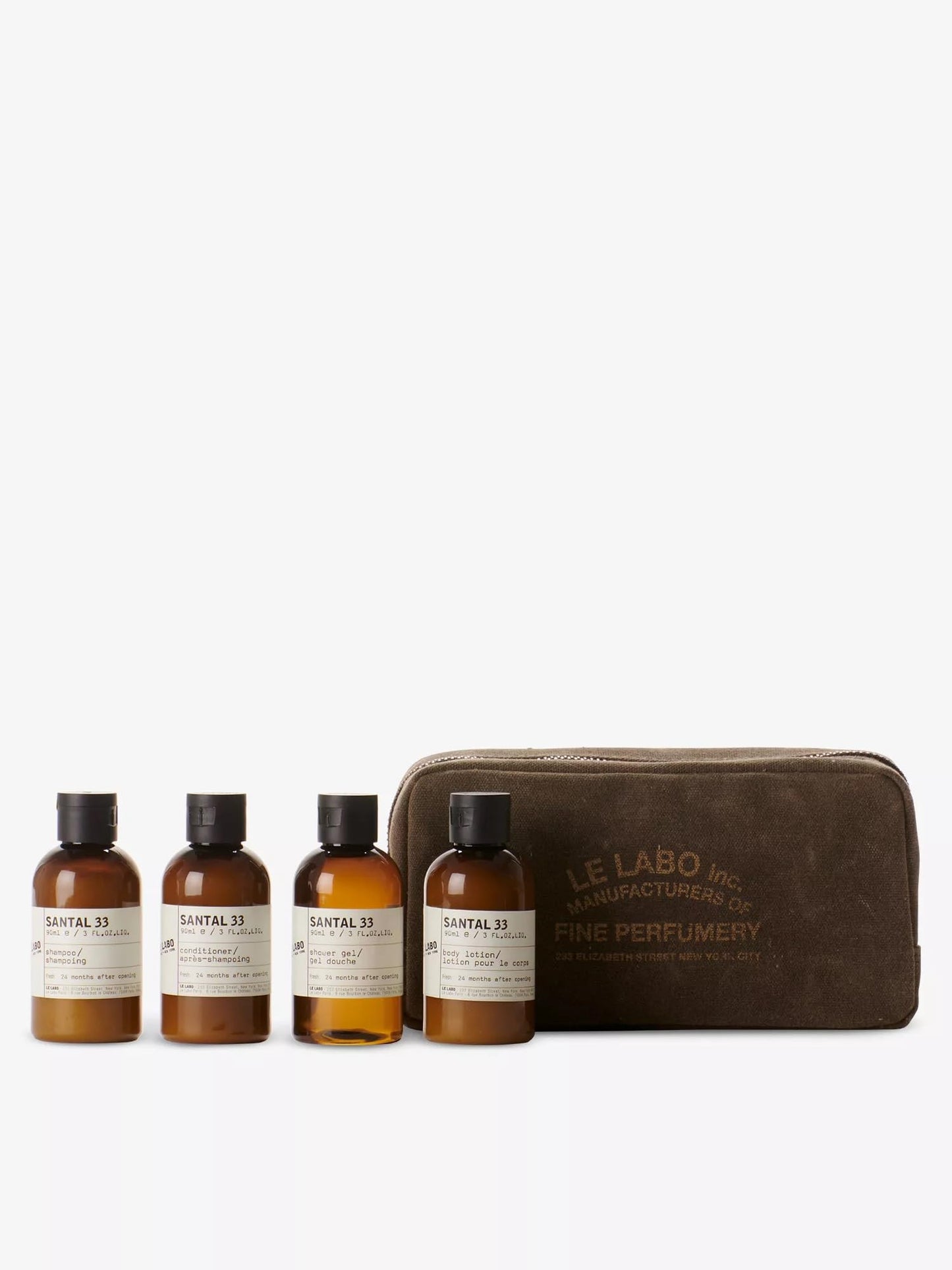 Le Labo Santal 33 Body & Hair Travel Set 4 x 90ml/3.0 fl oz Each