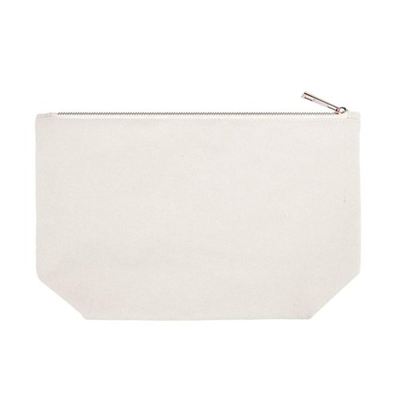 ELEGANTPARK Bride Gifts Bride Makeup Bag Wedding Bachelorette Party Cosmetic Bag Bridal Shower Gifts Canvas Gold Script