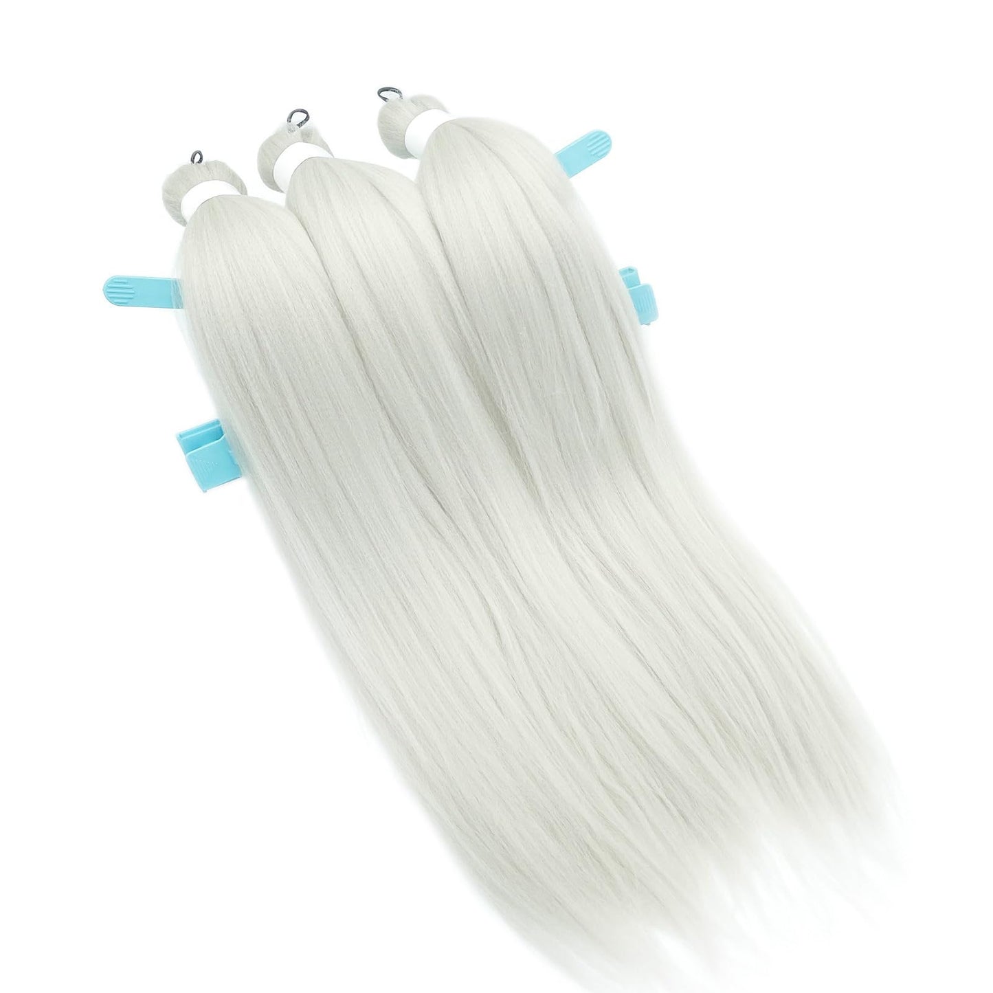 Silver Grey Braiding Hair Pre Stretched Kanekalo Gray Braiding Hair Extensions for Braiding Box Braids Micro Crochet Long Jumbo Knotless Kids Pre Curled Prestressed Braiding Hair 26 inch 3 packs