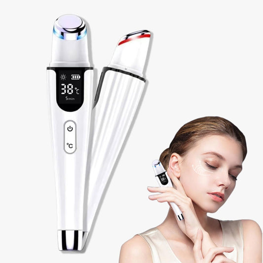 Swan Eye Massager Wand - Rechargeable Facial Massager for Dark Circles & Puffiness | Portable & Effective