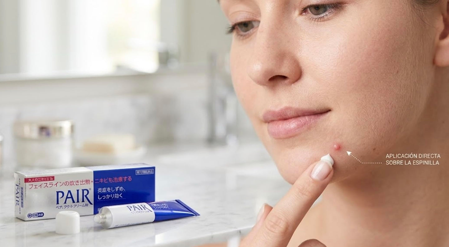 Lion Pair Acne Cream Lightweight Japanese Formula for Clearer-Looking Skin Helps Reduce Blemishes and Breakouts (24g)