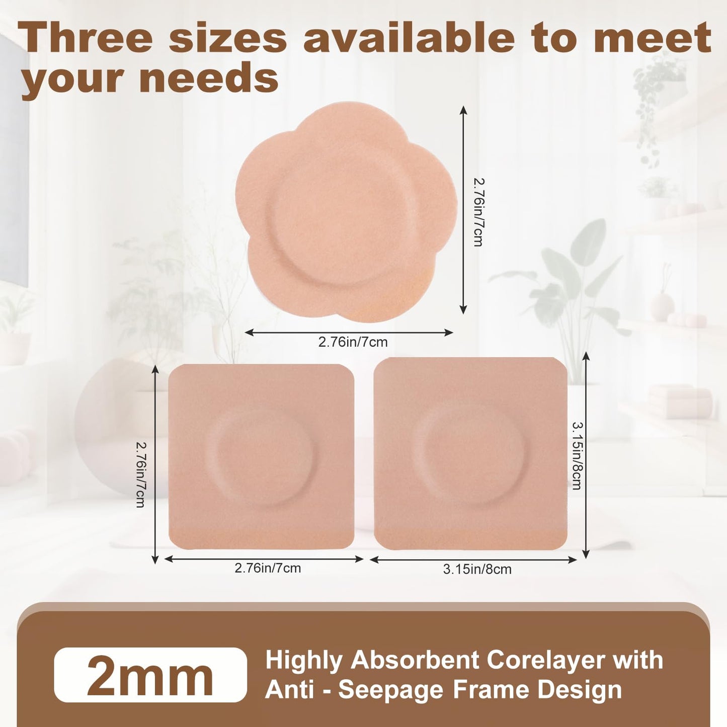 Castor Oil Pack Wraps Disposable Organic Cotton Self-Adhesive Pads for Belly Button, Navel Oil for Belly Button Patch, Castor Oils Packs with Breathable and Portable, 30Pcs(Oil Not Included)