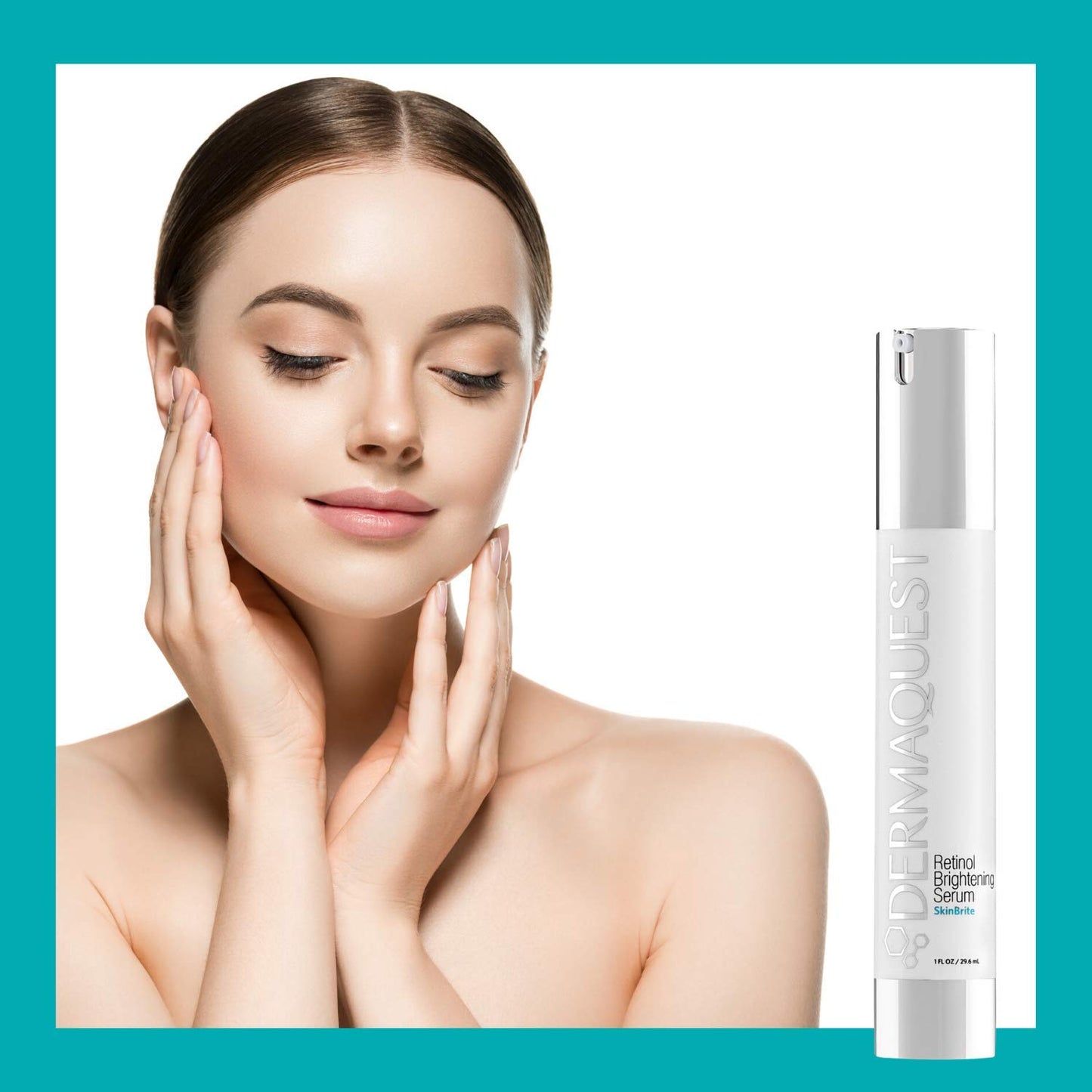 DermaQuest SkinBrite Skin Brightening Retinol Serum - Nighttime Anti Aging Facial Serum Treatment for Dark Spots, Pigmentation & Sun Damage - Anti Irritation Formula (1oz)