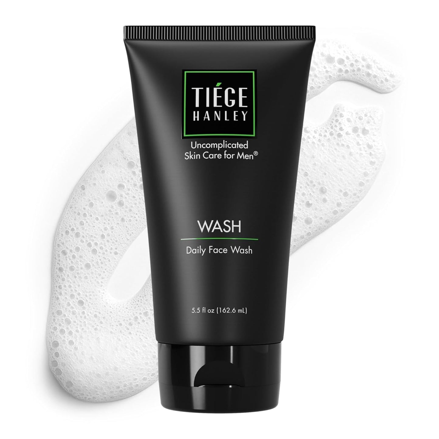 Tiege Hanley Daily Face Wash for Men, Cleanser, Fragrance-Free, 5.5 Fl Oz