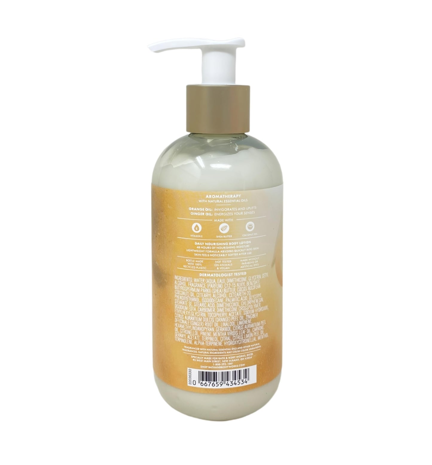 Bath & Body Works Aromatherapy Energy Orange + Ginger Body Wash & Foam Bath and Daily Nourishing Body Lotion with a Zen Garden Bar Soap