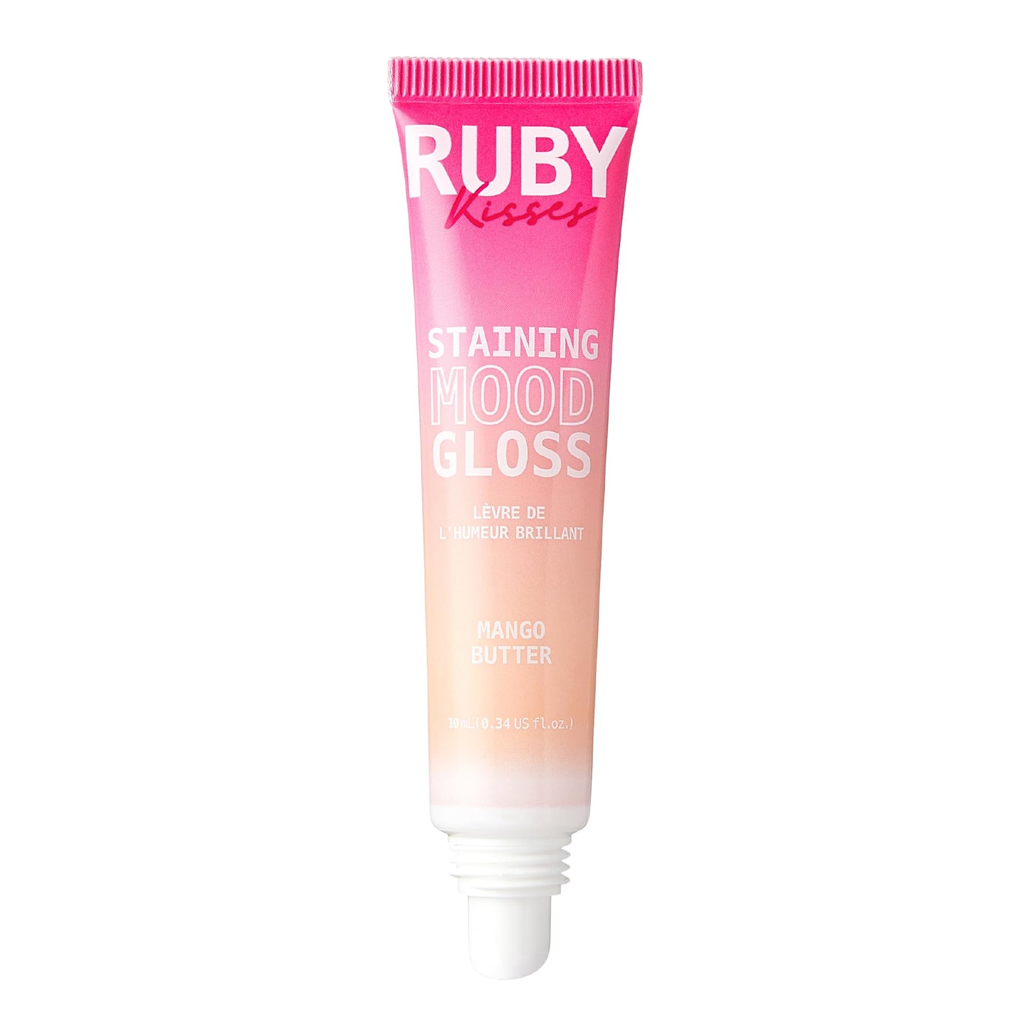 Ruby Kisses pH Color-Changing Pink Lip Gloss, Hydrating High-Shine Finish