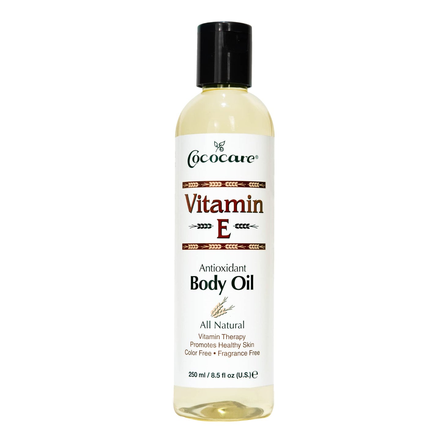 Cococare Natural Vitamin E Antioxidant Body Oil - Vitamin Therapy for All Skin Types - 8.5 fl oz