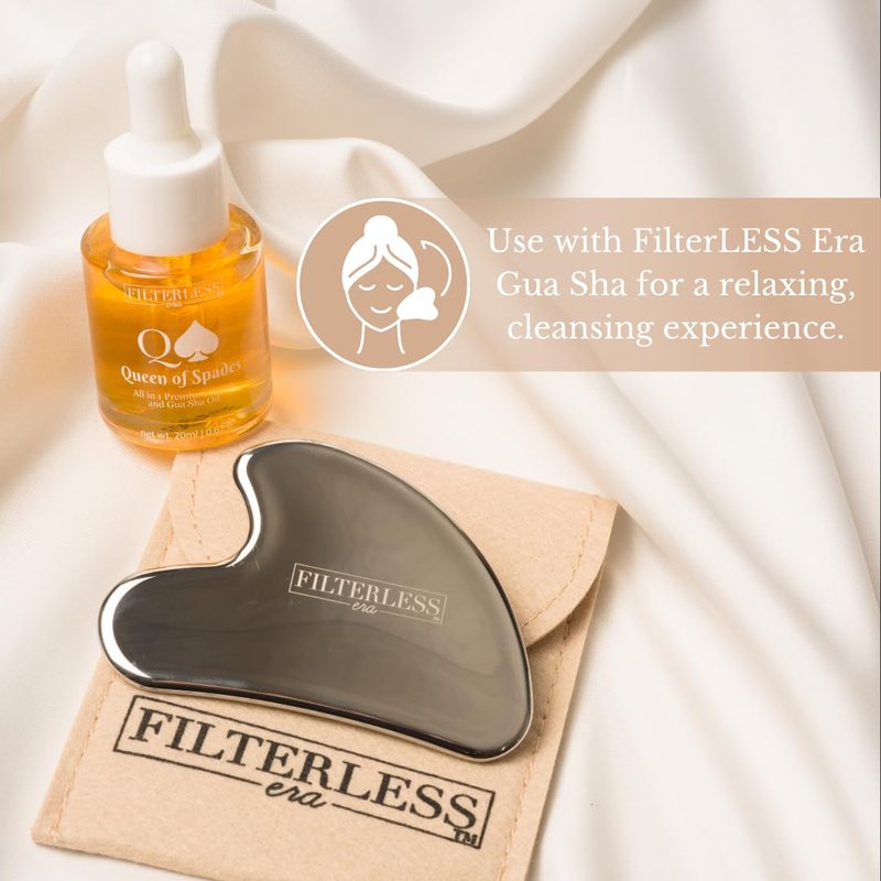 Gua Sha Oil & Serum - Anti-Aging Jojoba, Squalane & Rosehip Blend | All-in-One Moisturizer for Radiant Skin