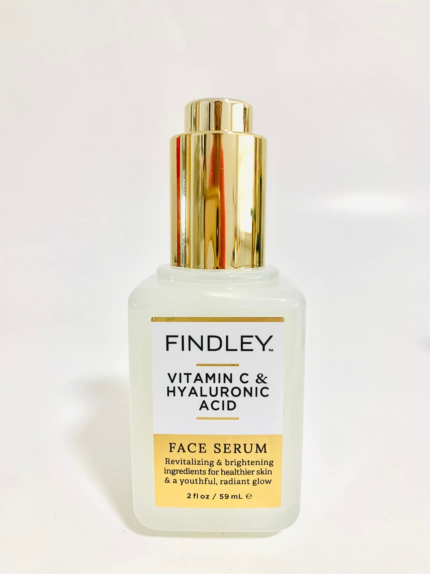 Face Serum FINDLEY Vitamin C and Hyaluronic Acid Face Serum, 2 FLOZ, No box.