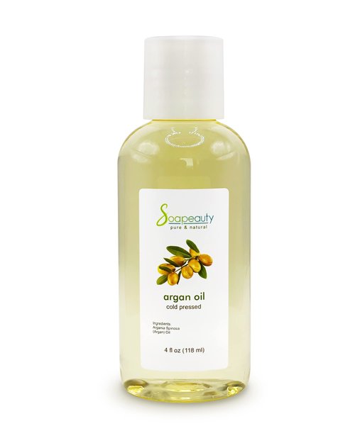 Soapeauty Cold Pressed Refined ARGAN OIL | 100% Natural & Pure | Carrier for Essential Oils, Argan Oil for Skin, Argan Oil for Hair Growth & Moisturizer | 4 fl oz