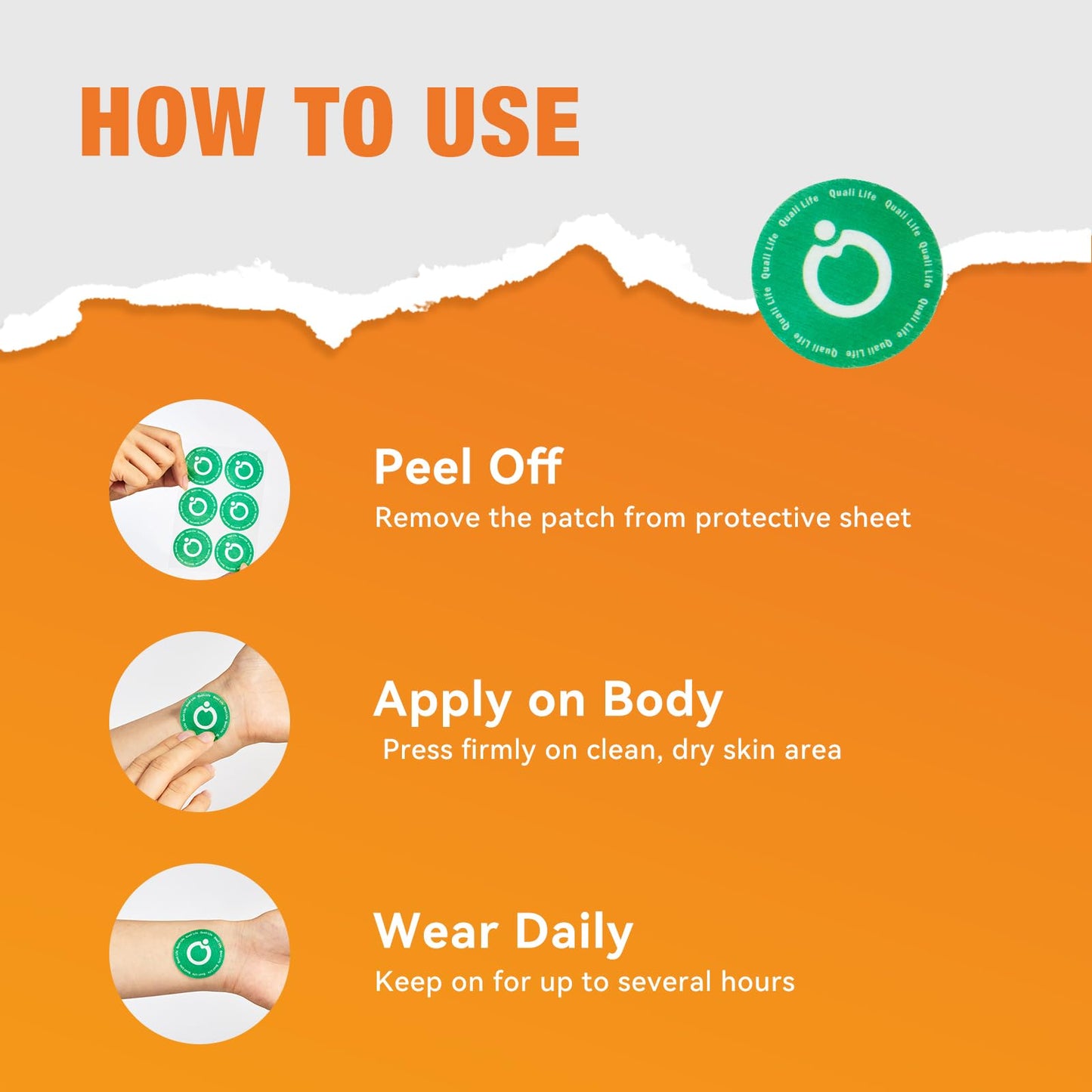 QualiLife Multi Plus Topical Patch for Women & Men, Essential Daily Healthy Patches with D3&K2 for Hours Release, 28 Nutrients with Iron Support, 30 Days Supply