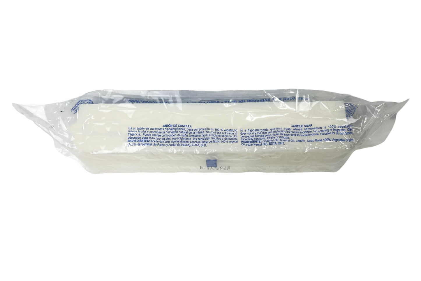 jabon de castilla Hypoallergenic 100%, Vegan soap, 8 oz 1/2 lb Natural - Dye and Fragrance Free - Gentle Moisturizing, Non-toxic - Jabon de Castilla Face and body barra