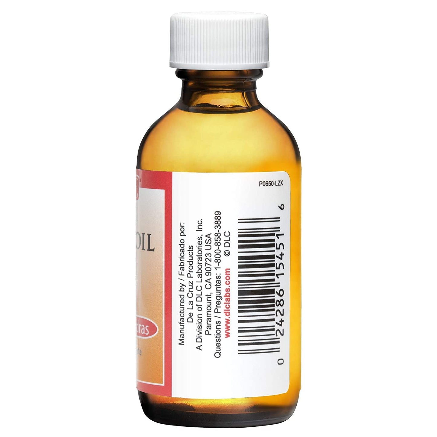 De La Cruz Sweet Almond Oil 2 FL OZ - Expeller Pressed for Skin & Hair - 6 Pack