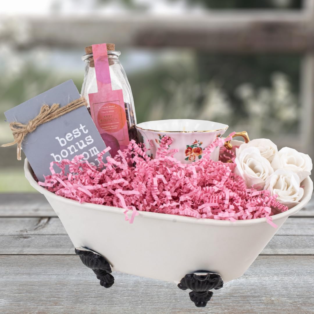 MagicWater Supply Crinkle Cut Paper Shred Filler-1LB Light Pink-Decorative & Protective Packaging for Bridesmaid Gifts & Bridesmaid Proposal Gifts Holiday Stuffers Birthdays Wedding & Anniversaries