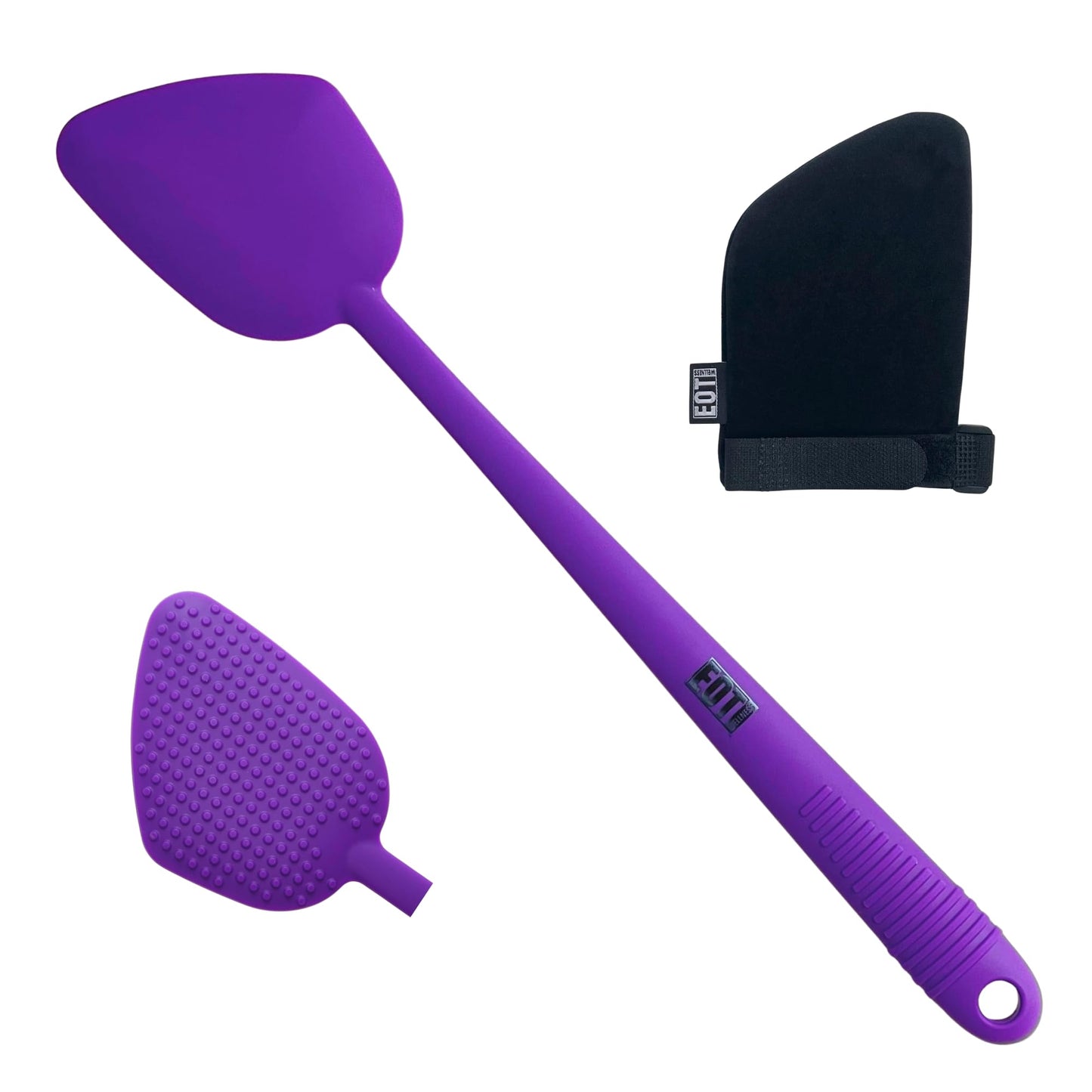 Bendable Lotion Applicator for Back & Body (Microfiber Mitt Included) - Sunscreen, Self Tanner, Medication, Body Lotion Applicator for Back
