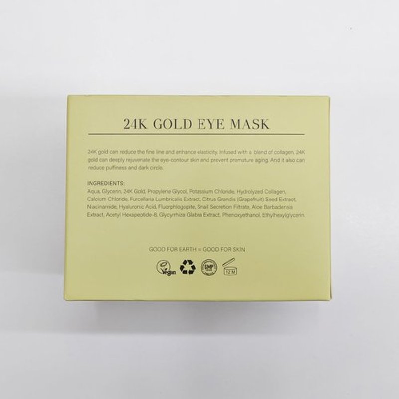 PEAUAMIE Under Eye Patchs (30 Pairs) 24k Gold Eye Mask and Hyaluronic Acid Eye Patch and Rose Eye Masks for Dark Circles and Puffiness Wrinkle Eye Bags (24k Gold)