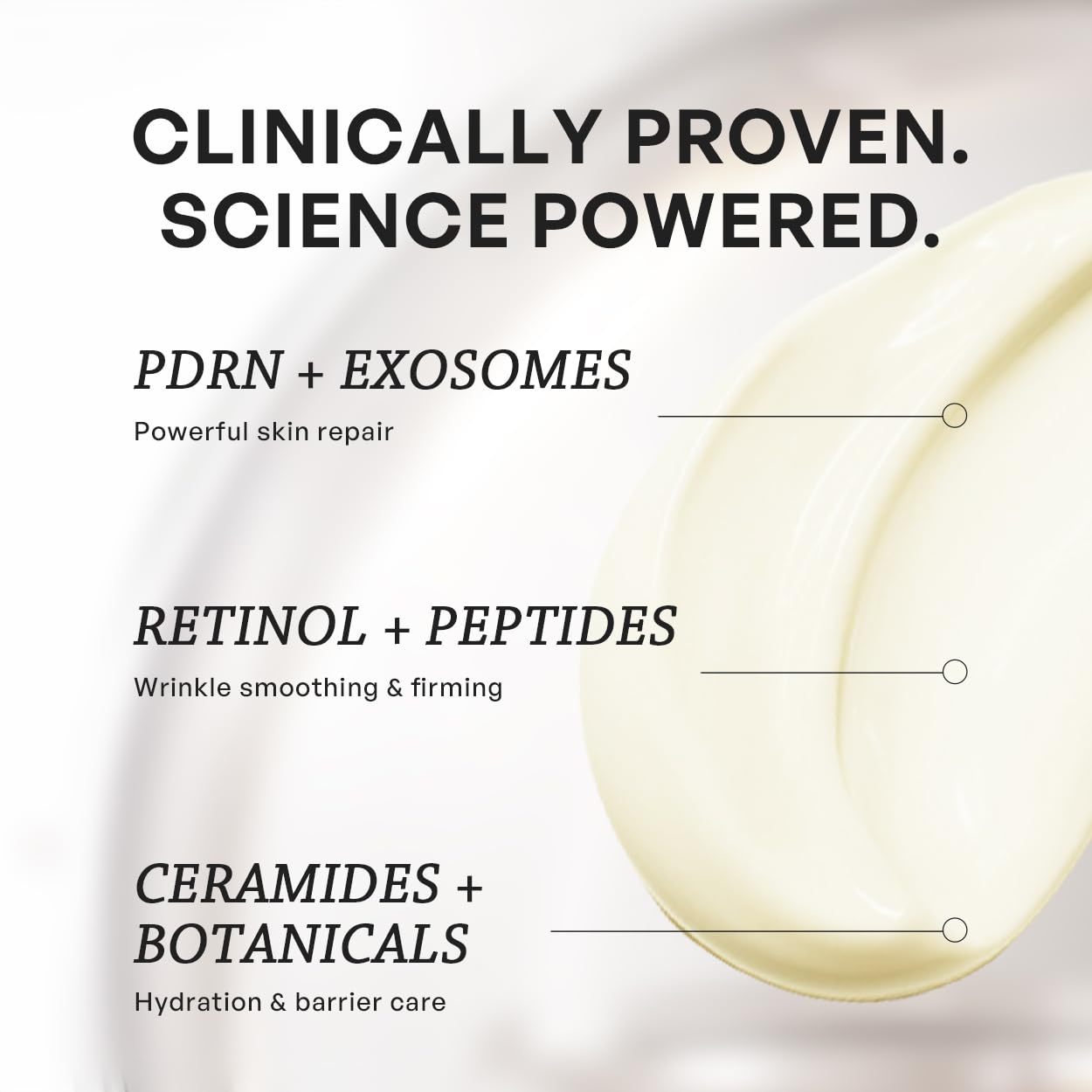 TRUU PDRN ExoRegenPro+™ Anti-Wrinkle Firming Neck Cream - Powered by 10,000ppm PDRN, 100 billion Exosomes, and 0.3% Retinol - Moisturizing, Smooths Fine Lines & Firms Skin | 1.76Oz