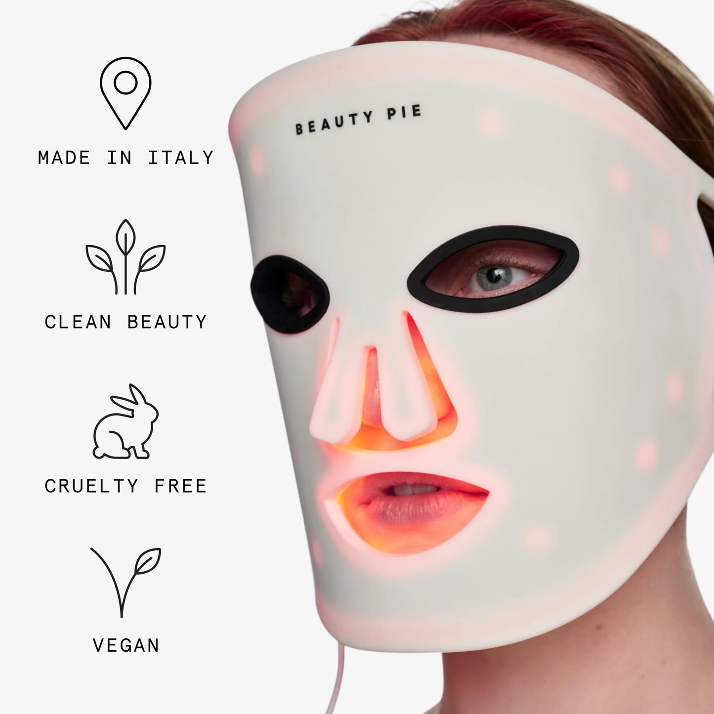 Beauty Pie C-Wave Light Facial LED Mask | Infrared Red Light Therapy
