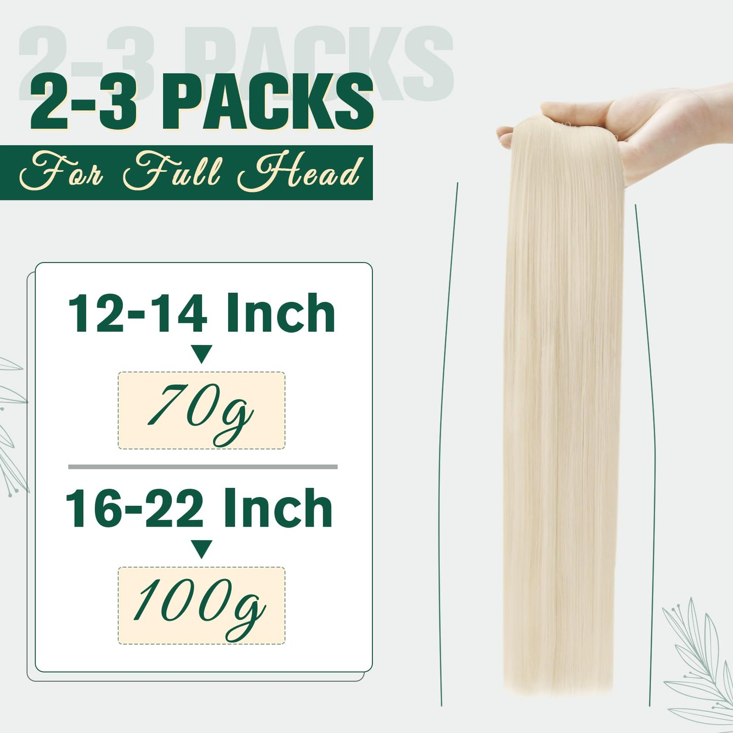 RUNATURE Blonde Weft Hair Extensions Human Hair,Straight Double Weft Sew in Bundles Human Hair,Weaving Thick Remy Hair Weft Extensions Hairpiece Short 12 Inch 70g