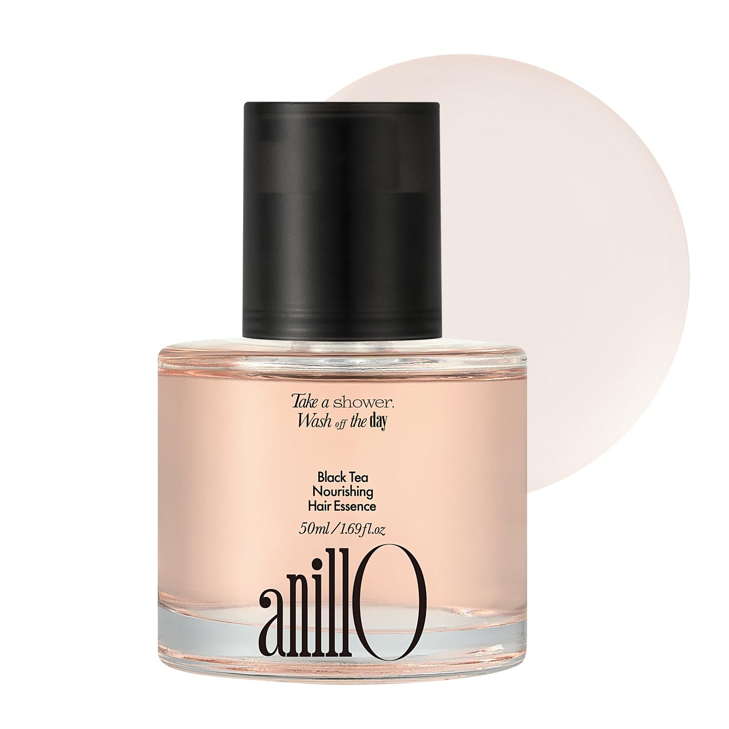 ANILLO Black Tea Nourishing Hair Essence with Green Tea Oil, Protein & Biotin for Nourishment and Shine - Creamy Woody Scent, Vegan, Paraben-Free 50ml / 1.69 fl. Oz