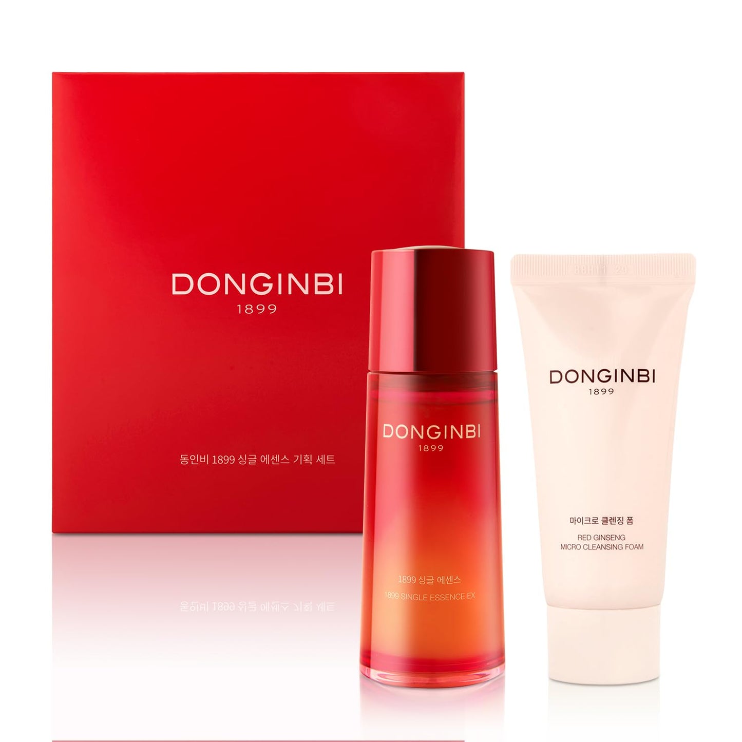 Donginbi Red Ginseng 1899 Single Essence - Firming & Hydrating Serum with Hyaluronic Acid, Korean Red Ginseng Essence, Korean Skin Care Gifts for Women, 4.06 floz / 120ml