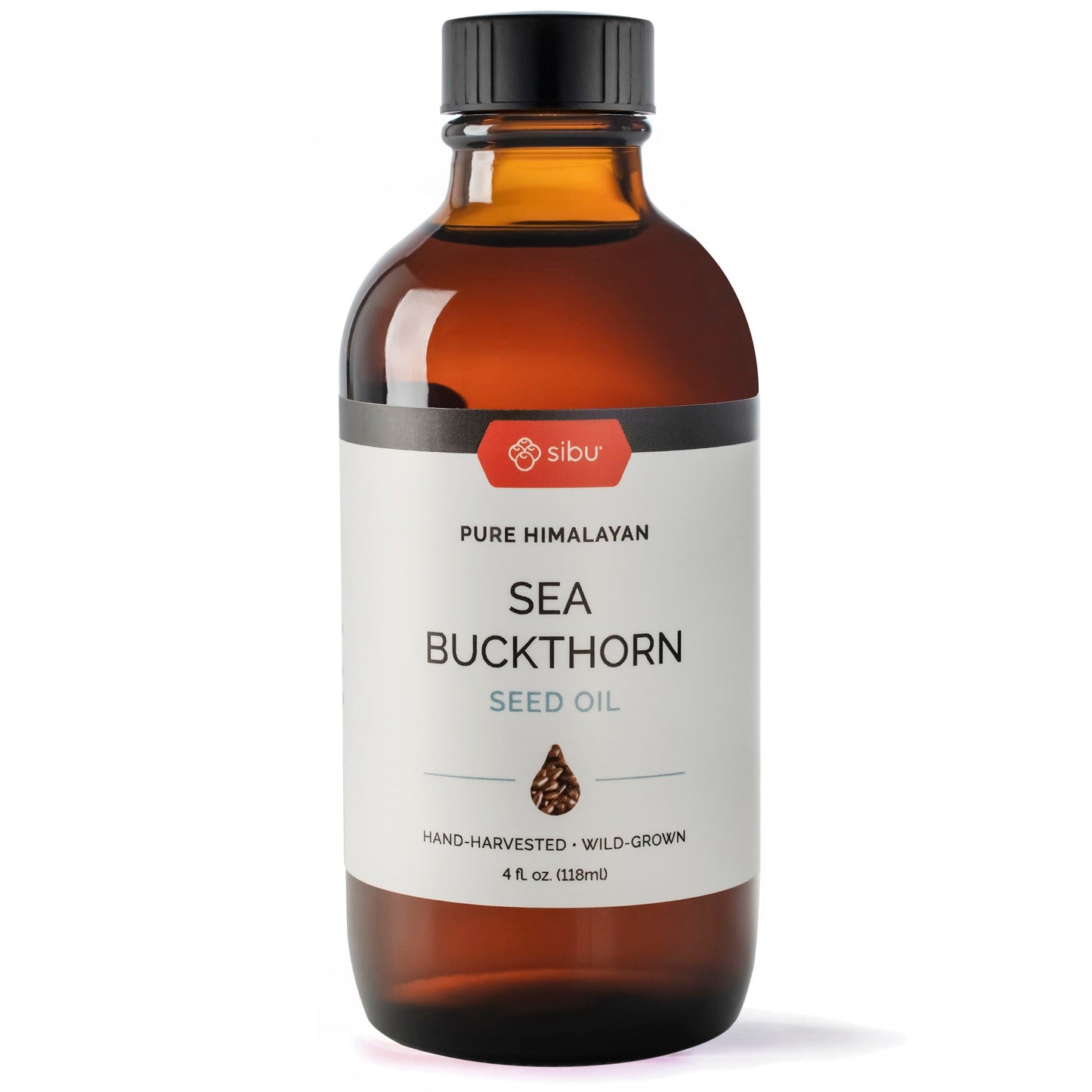 sibu Premium Himalayan Sea Buckthorn Seed Oil, 4 oz