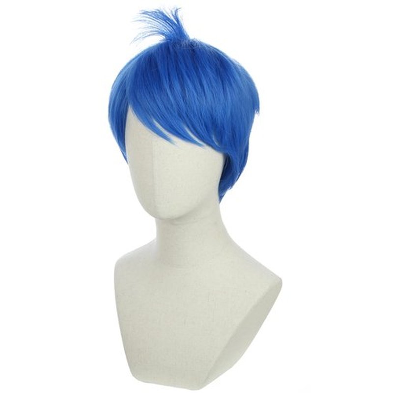 BERON Blue Bob Costume Wigs Girls Short Straight Hair Wig with Bangs Little Girls Small Net Movie Cosplay Animal Use Wigs Wig Cap Include