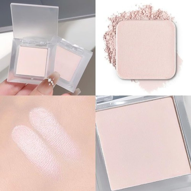 HHLTOH Eyeshadow Single Matte, High-Pigment Monochrome Eye Shadow Pressed Powder, Everyday Velvety Silky Eye Makeup Looks, Professional Long-Lasting Waterproof Single Eyeshadow Palette, Light Nude 01