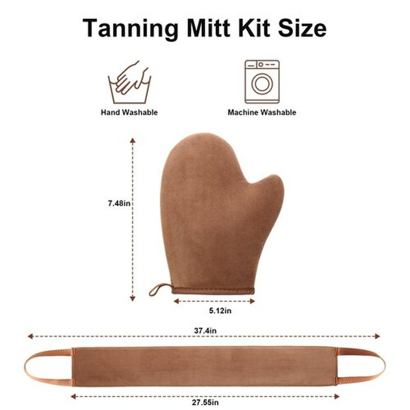 ANSPHIE 3 Pack Self Tanning Mitt Applicator Tanning Mitts Self Tanner Kit Self Tanner Mitt Applicator Self Tanning Glove for Self Tan Mitt Applicator Sunless Tanner Mitt Self Tanner Mit Self Tan Mit