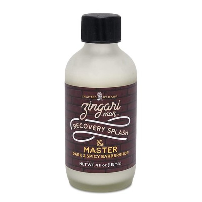Zingari Man The Master Recovery Splash - Men's Skin Care After-Shave Products - Moisturize and Hydrate Your Face Features a Blend of Esters and Soothing Oils - Sensitive Shaving Treatment - 4oz Bottle