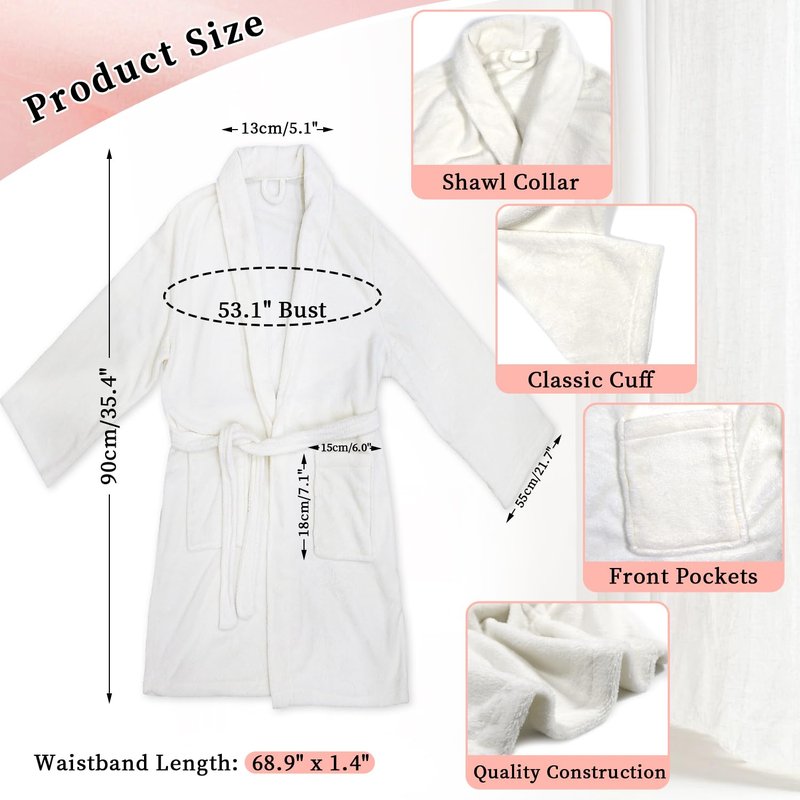my novel things Birthday Gifts for Women,Spa Robe and Slippers Set, Bathrobe With Satin Sleep Mask, Scented Candle Self Care 7 Pack Suitable for Christmas Thanksgiven Day New Mom Gift