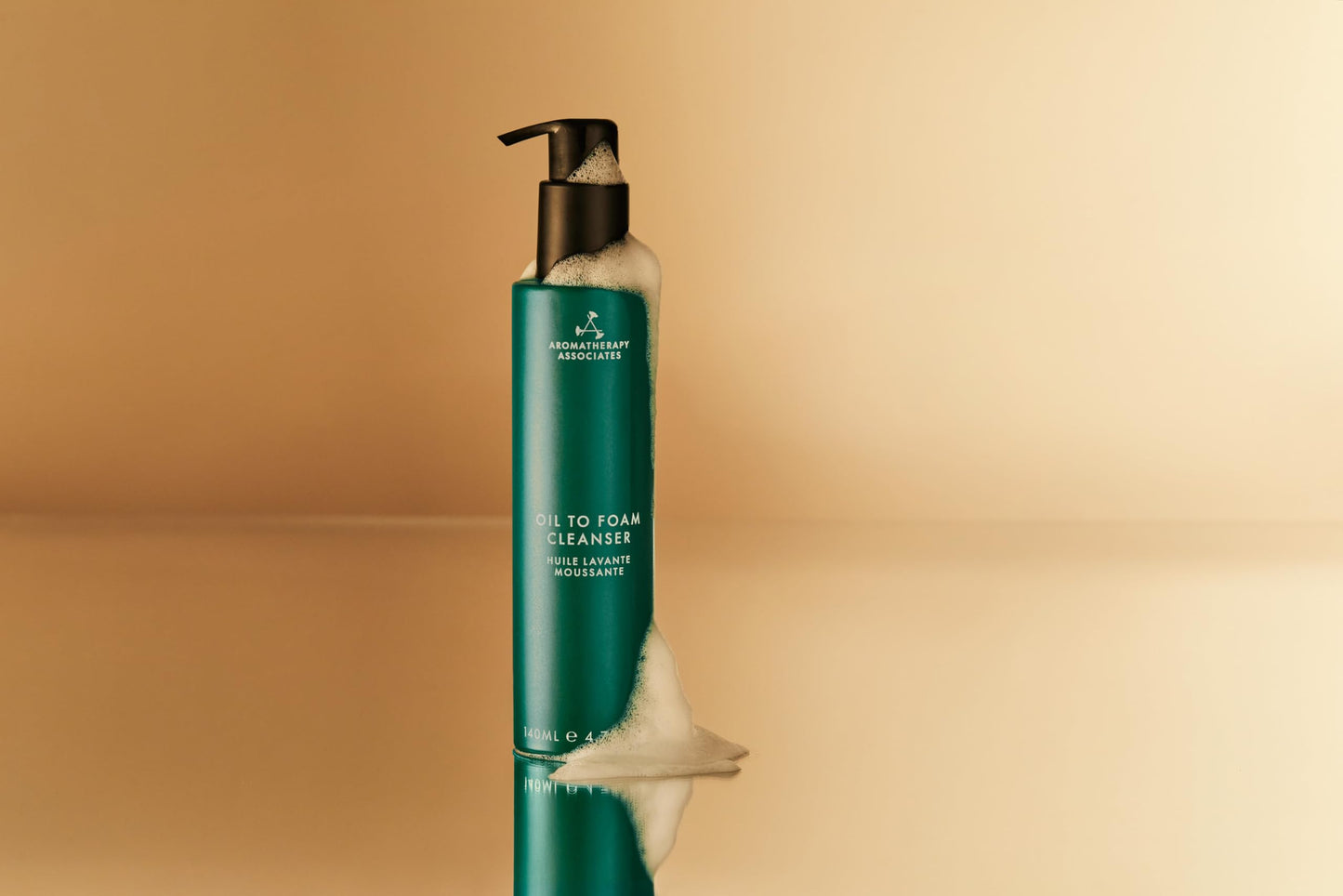 Aromatherapy Associates Oil-to-Foam Facial Cleanser with Squalane, Niacinamide & Rosehip Oil, Daily Makeup-Removing Cleanser for Oily and Combination Skin, 4.73 fl oz