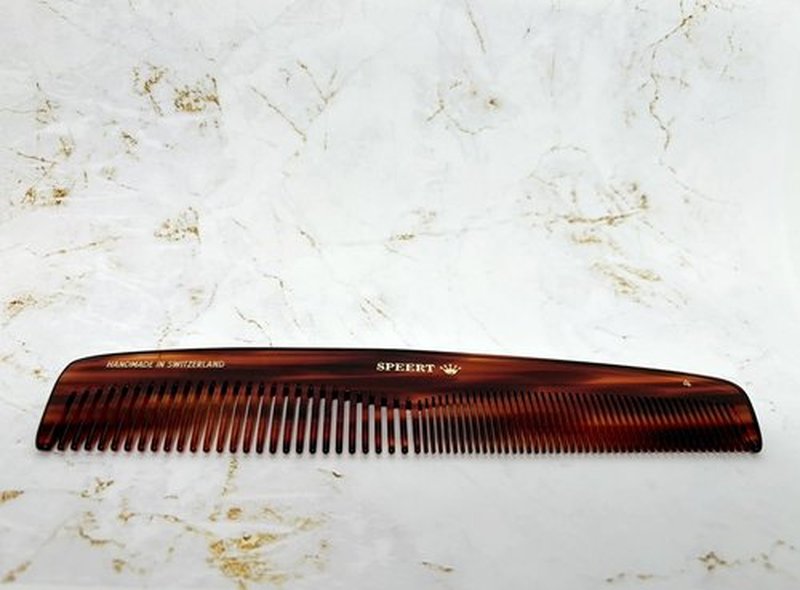 Speert #4 Handmade Wide Narrow Tooth Comb Tortoise Havana Acetate Thick Coarse Curly Thin Fine Straight Hair Detangling Parting Grooming Teasing Styling Hairdresser Barber Hairdressing Wet Dry Pocket