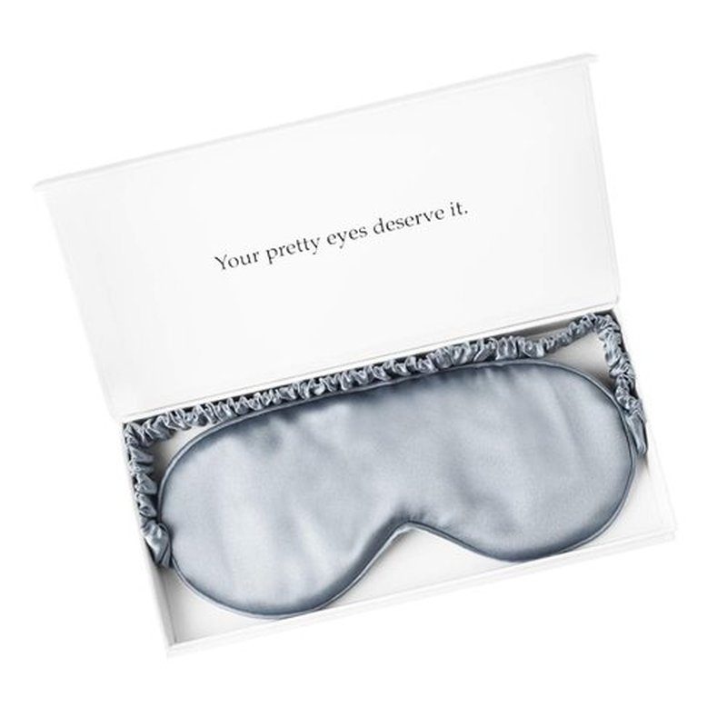 Silk Sleep Mask Light Blocking Luxury 19mm Silk Eye Mask 100% Mulberry Eye Cover Blindfold Ultra Soft Light and Comfy Anti Aging Skin Care with Travel Bag Gift Package