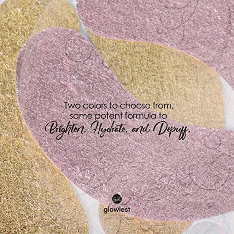 Sweet Dreams Collagen Glow Gold Eye Masks l Under Eye Patches for Beauty & Self Care Wrinkle Patches l Puffy Eyes and Dark Circles Treatments Collagen, Niacinamide, Hyaluronic Acids, Peptides