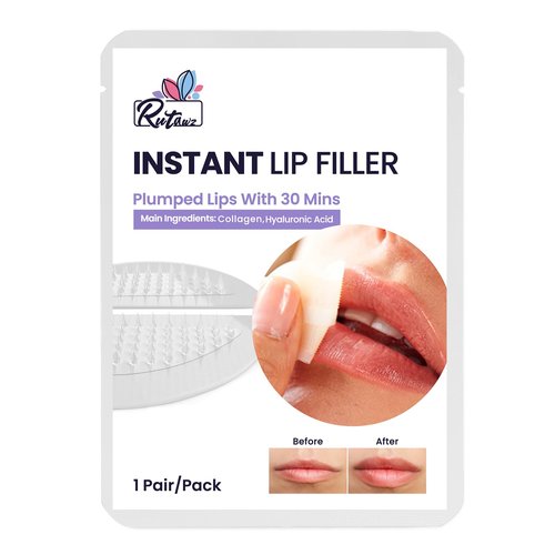Lip Filler for Plumped Lips with 2 Packs, Instant & Long-Lasting Lip Patches For Woman with 30 Mins Lip Plumper Device with 400 Dissolvable Micro-darts Lip Mask