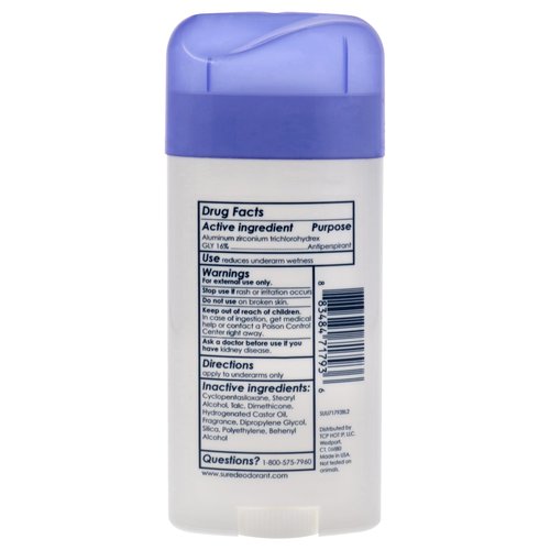 Sure Deodorant 2.7 Ounce Original Solid Regular (Pack of 6)