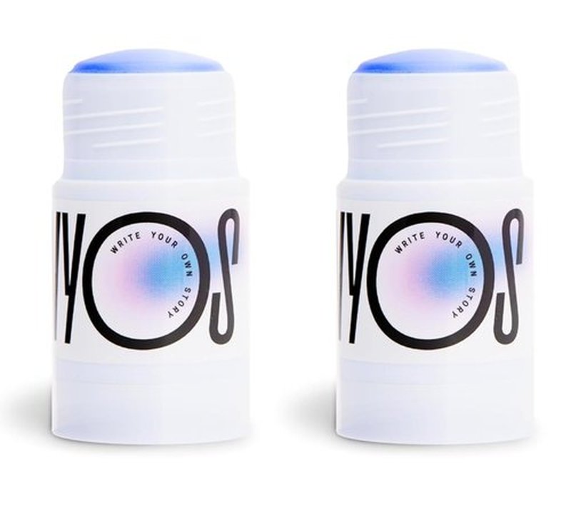 WYOS Clay Face Mask Sticks 2 Pack, Travel Friendly, Leak Free, No Mess, Purifying Deep Pore Cleansing White Clay Treatment, Antioxidants, Vegan, Cruelty Free, Clean Formula, Sulfate Free, Paraben Free