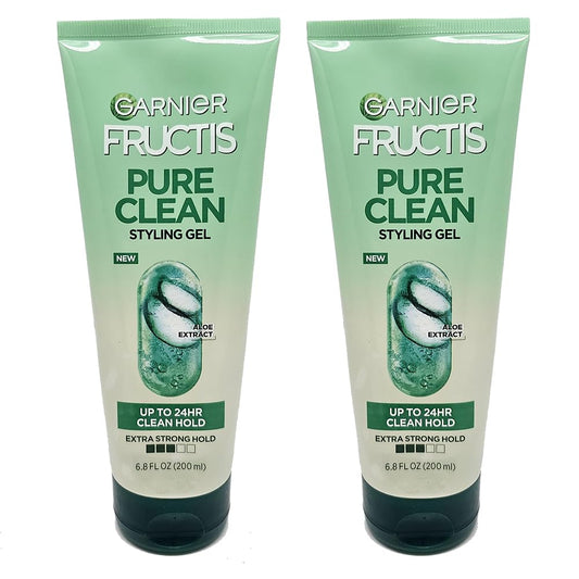 Garnier Fructis Style Pure Clean Styling Gel, 6.80 Oz ( Pack of 6)