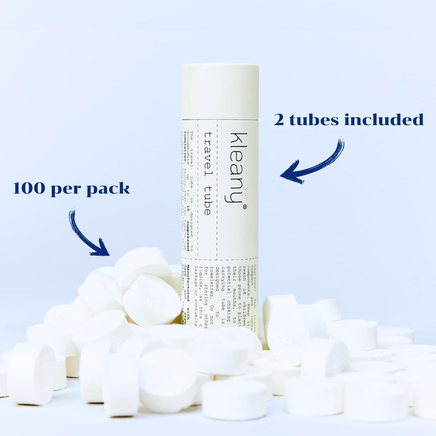 Kleany 100 Compressed Towels Tablets