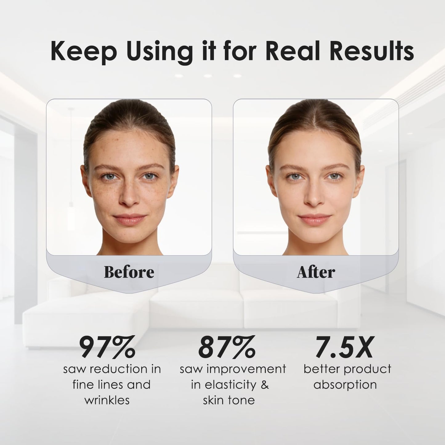 Anpor 7-in-1 Facial Massager for Face and Neck with Heat & Cold, Gua Sha Face Massager Tool, 7 Light Therapies, Smart Vibration, Microcurrent for Puffiness, Firming & Glowing Skincare (Pearl White)