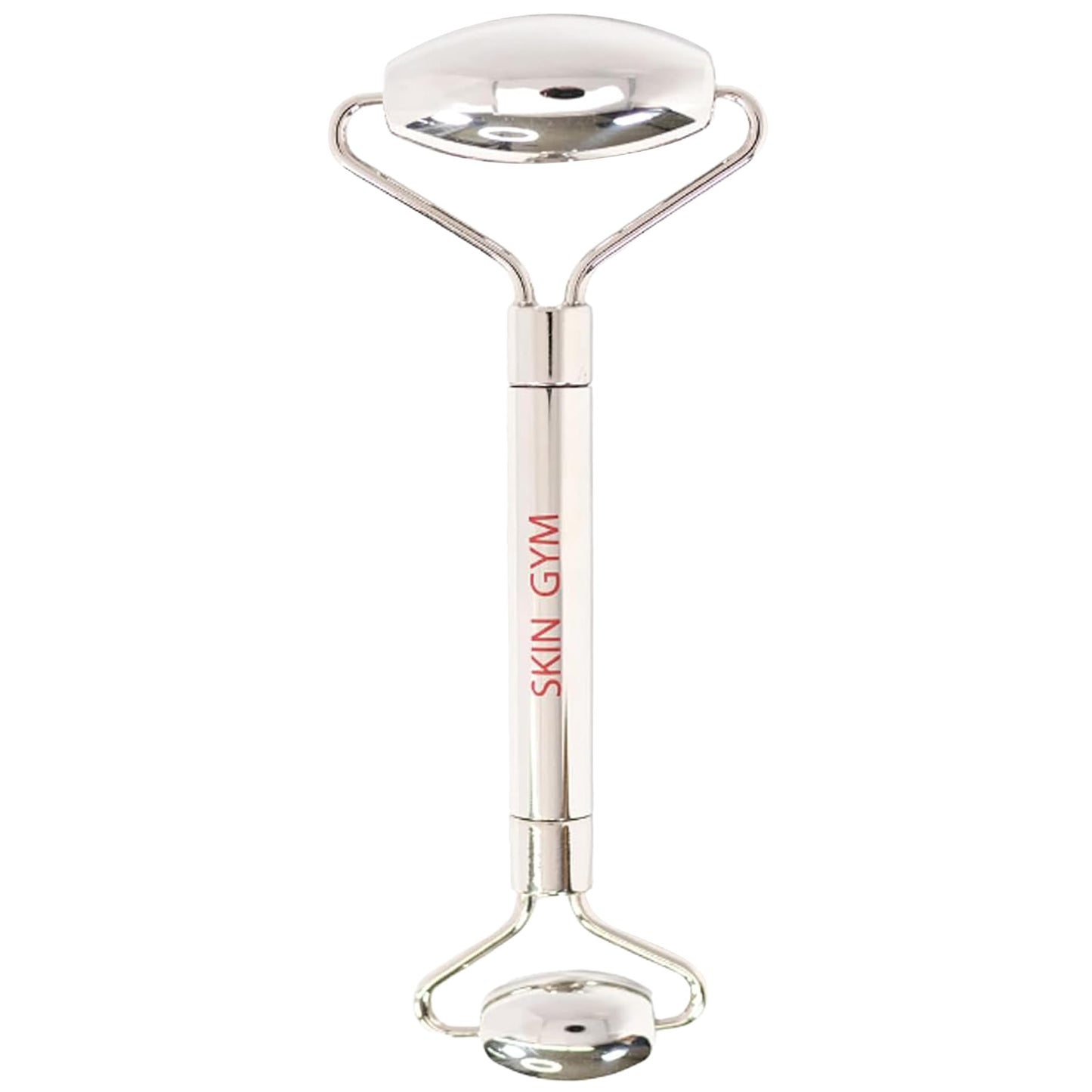 Skin Gym Face Roller for Wrinkles and Lifting - Anti-Aging Face Massager Skin Care Beauty Tool - Boost Radiance, Rejuvenate Skin, Sculpt, Lift and Define, Silver