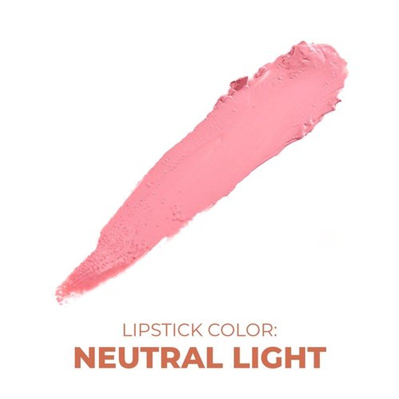 Beauty For Real Lip Revival Essential Hydration Serum Lipstick, Neutral Light - Lightweight & Hydrating - Contains Hyaluronic Acid, Mango Butter, and Nourishing Plant Oils