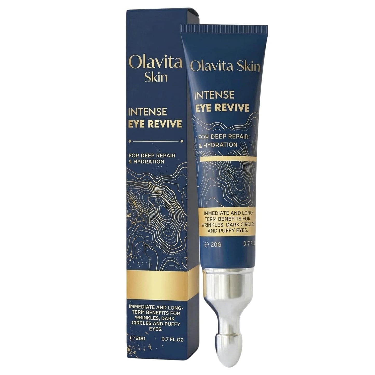 Olavita intense eye revive cream，Eye Repair Cream for Dark Circles & Puffiness，for Women and Men