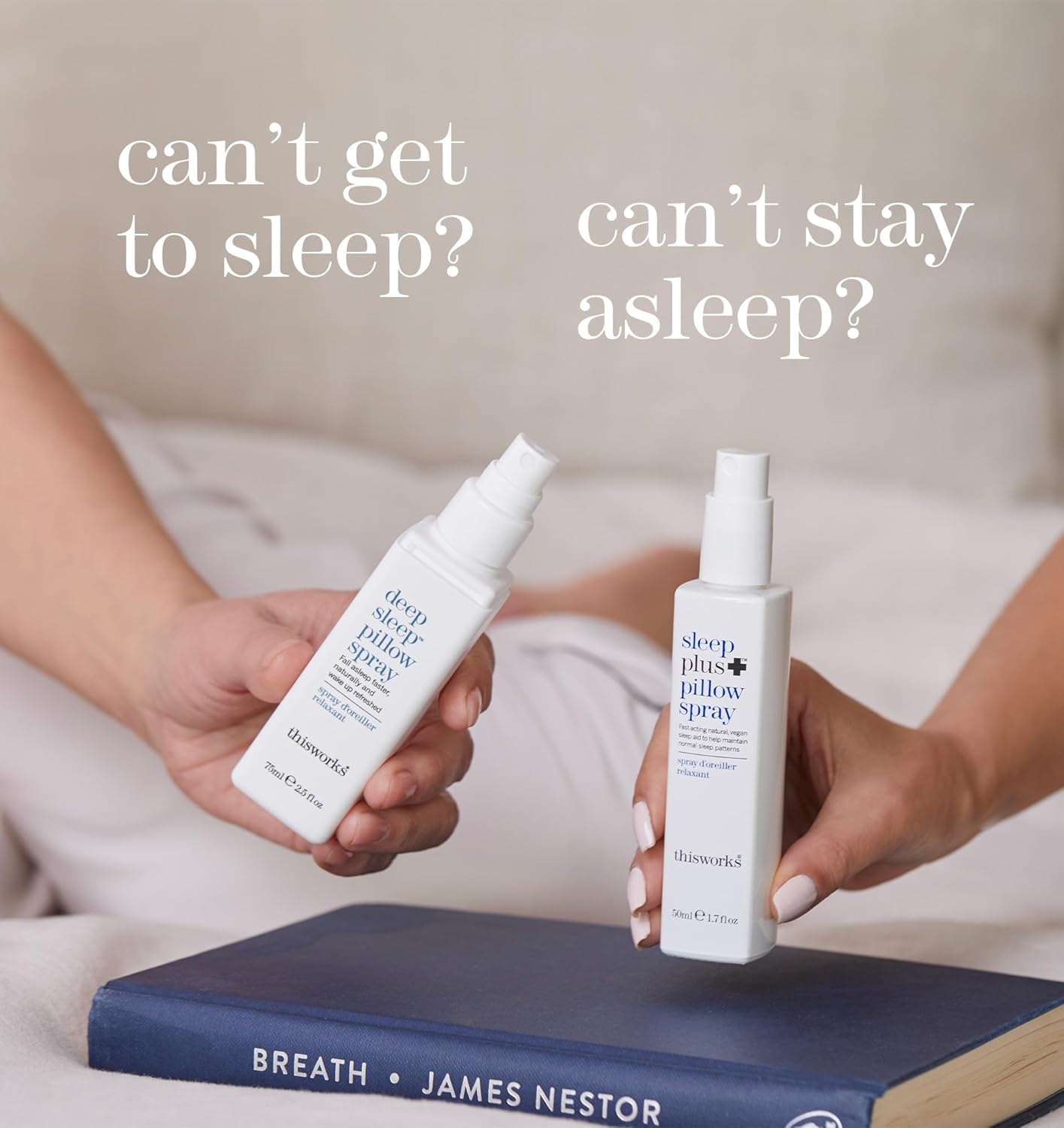 Thisworks sleep plus pillow spray Fast-Acting Natural Rest with Essential Oils of Lavender, Vetivert and Camomile, 100ml, 3.3 fl oz