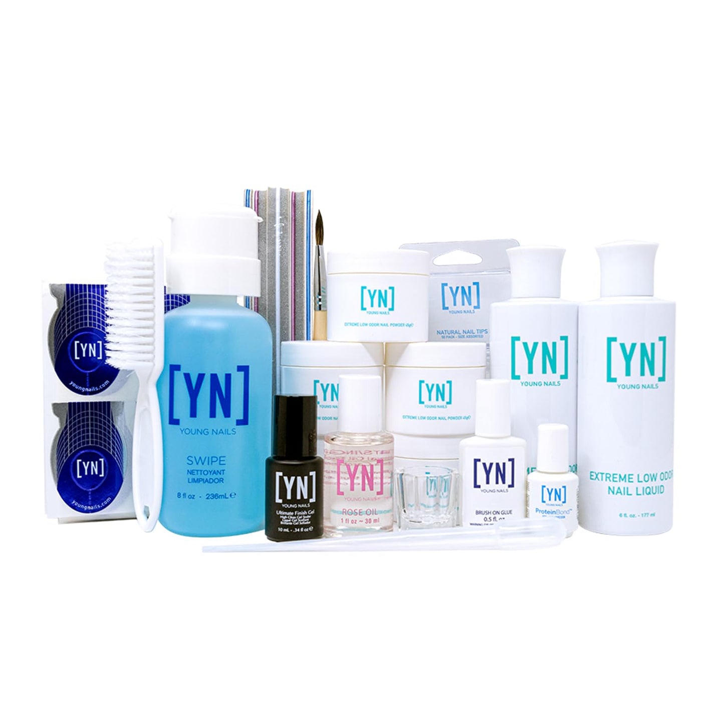 Young Nails Professional Kits & Accessories for Home Nail Kit, Starter Kit, Beginners, and/or Nail Professionals