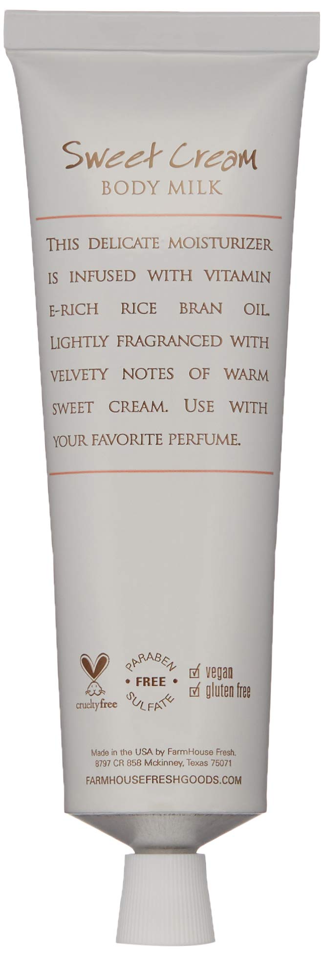 FarmHouse Fresh Sweet Cream Body Milk Travel Lotion, Sweet Cream, 2 fl. oz.