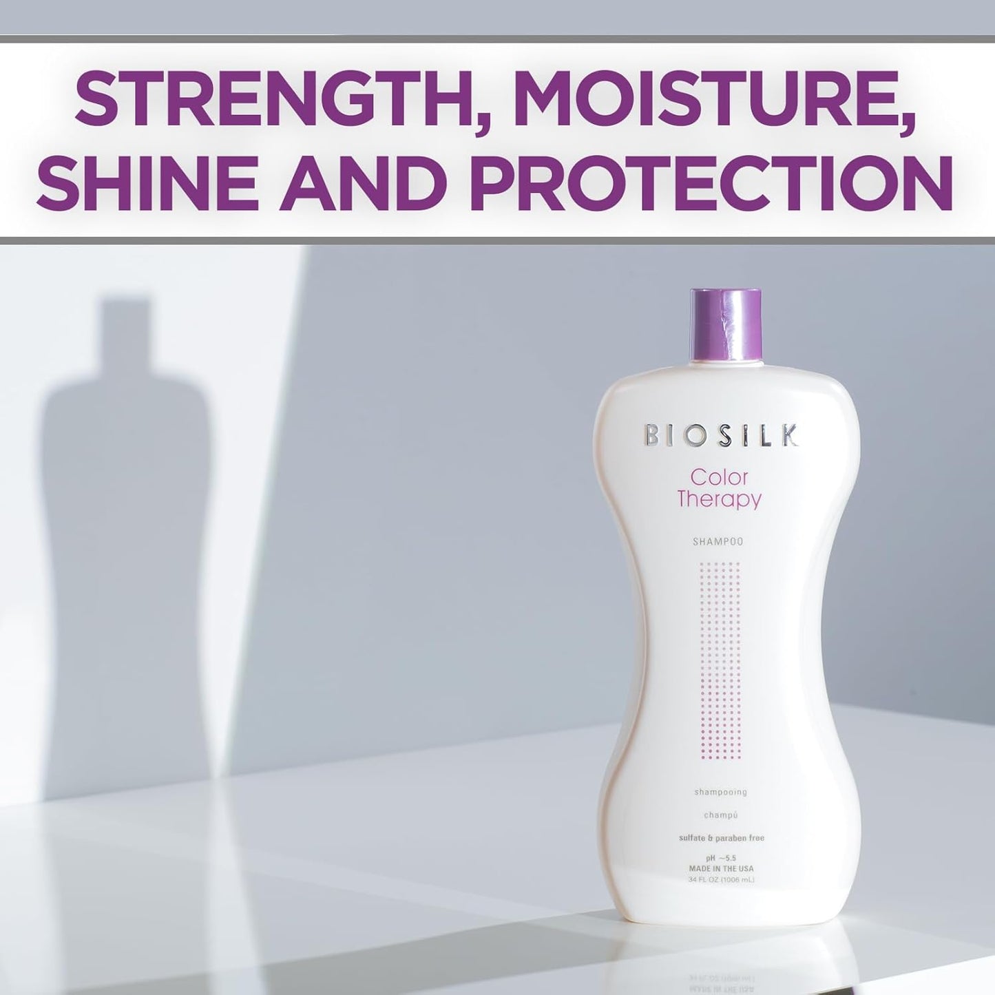 Biosilk Color Therapy Conditioner, Replenishes Moisture While Protecting Color, Enhances Vibrancy & Shine, Sulfate, Paraben, & Cruelty-Free, 34 Oz